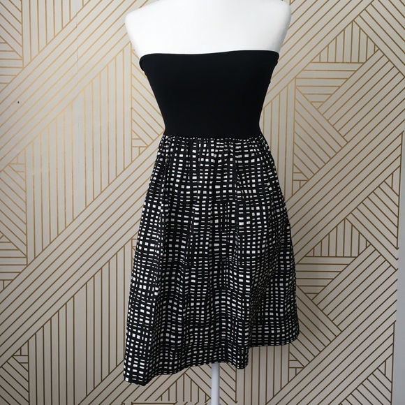 Theory Trois C abstract strapless dress - Picture 3 of 14